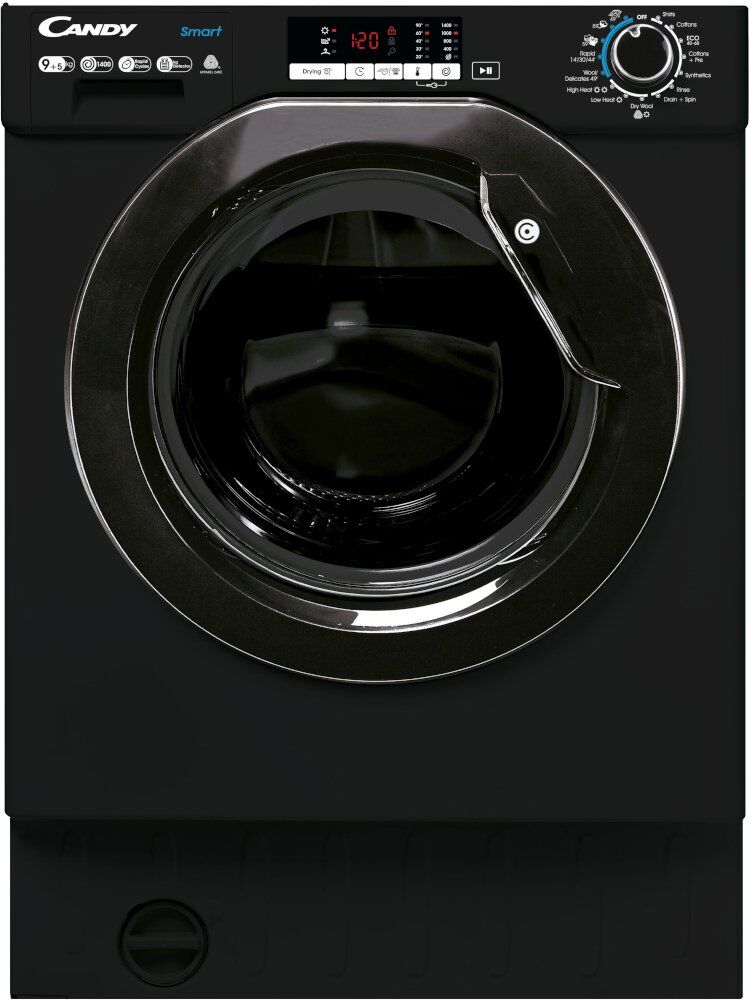 Candy CBD 495D2WBBE Integrated Washer Dryer - Black