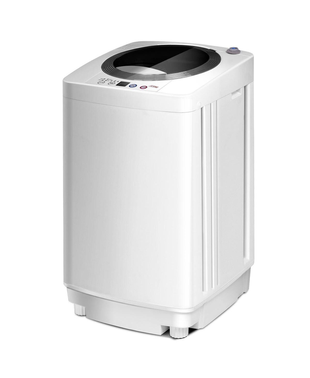 Costway Full-Automatic Laundry Wash Machine Washer/Spinner W/Drain Pump - White