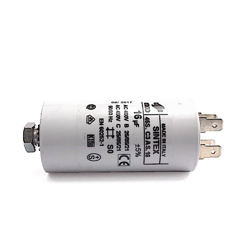 Notice d'utilisation, manuel d'utilisation et mode d'emploi Whirlpool Condensateur 16µF 450V - 481281728957   