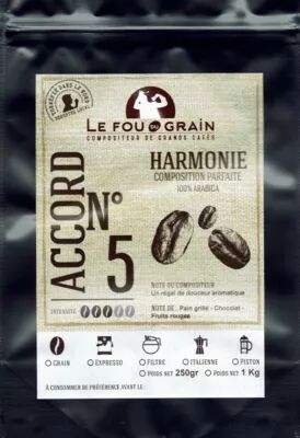 Notice d'utilisation, manuel d'utilisation et mode d'emploi LE FOU DU GRAIN Paquet cafe LE FOU DU GRAIN HARMONIE   