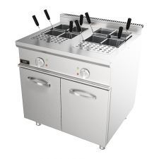 CHEFOOK Cuiseur À Pâtes Électrique Sur Meuble Capacité 28+28 Lt Profondeur 70 cm