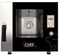 CHEFOOK Four Électrique Professionnel Pour Restaurant Contrôle Tactile 5 Plaques de Cuisson GN 1/1 (53x32,5 cm) à Vapeur Directe Nouvelle Génération