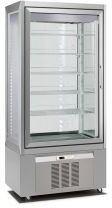 CHEFOOK Vitrine Négative Verticale à Glace 600 Litres -15°C/-24°C Ligne Classic 4 Faces Vitrées H 190 cm