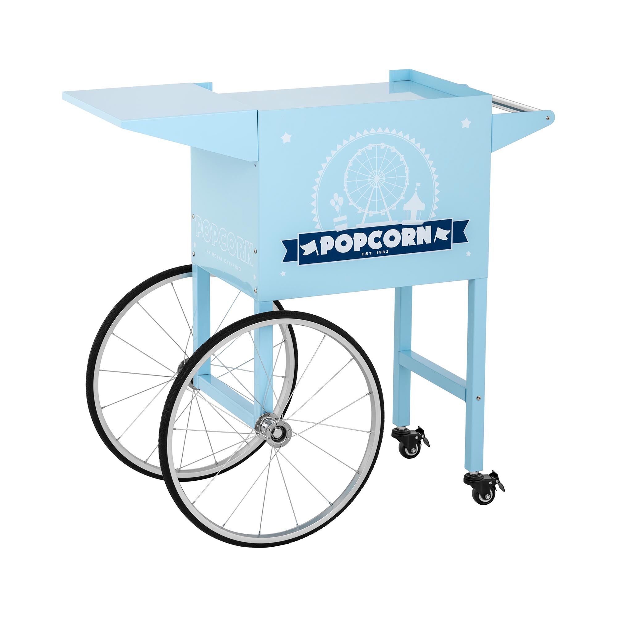 Royal Catering Chariot à popcorn - Coloris bleu RCPT-BBWS-1