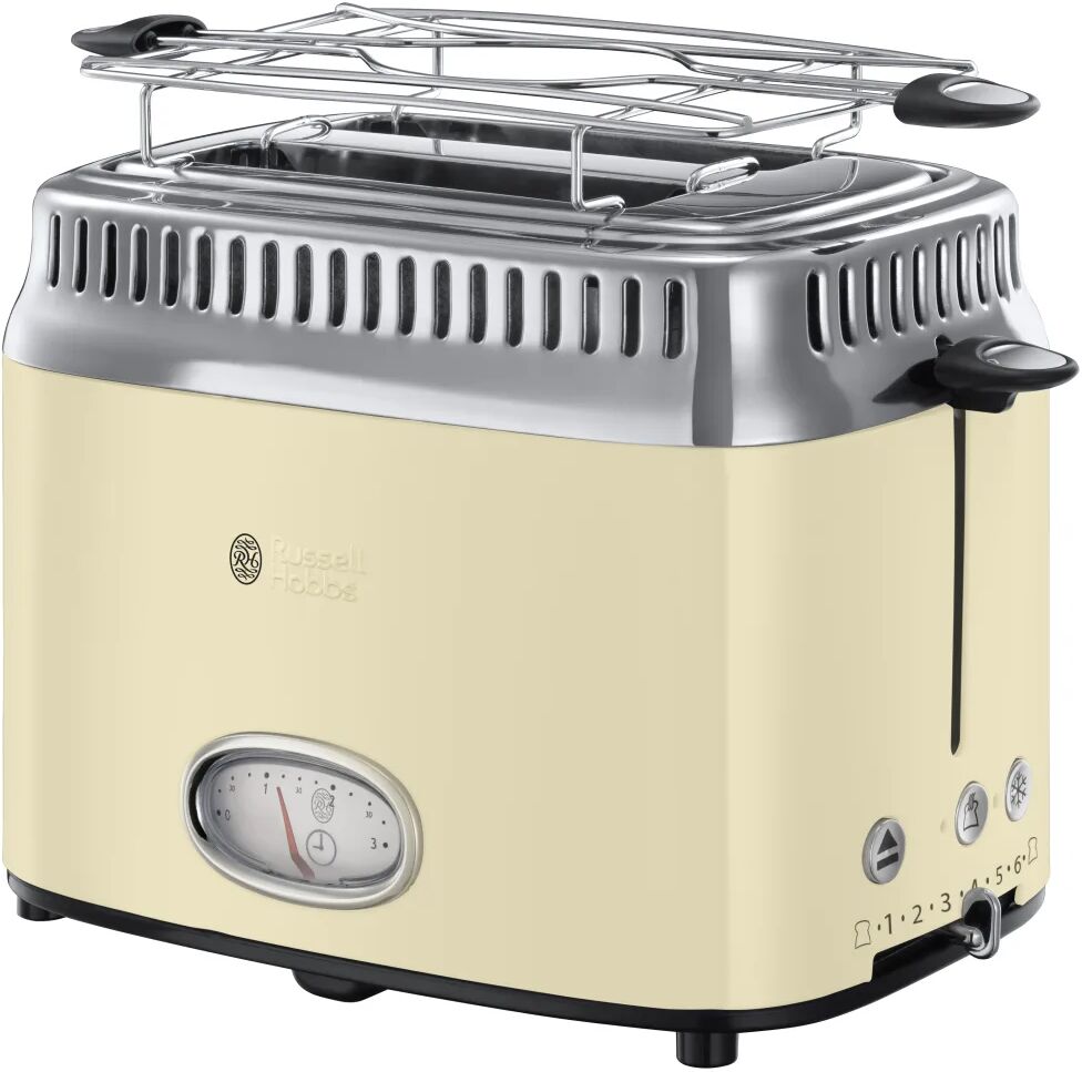 Russell Hobbs Grille-pain Retro Crème vintage 1300 W