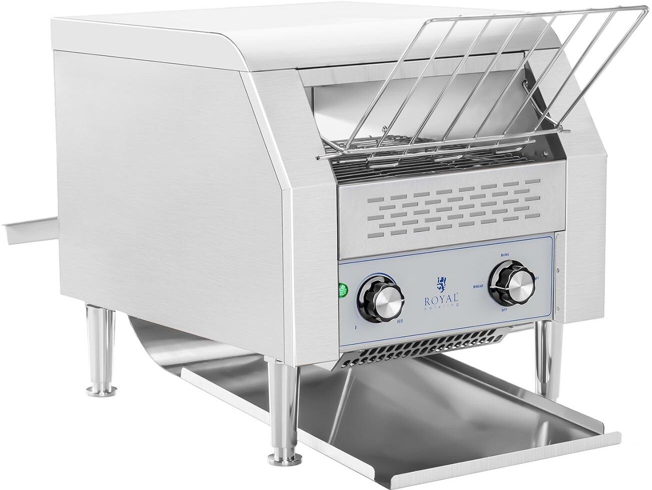 Royal Catering Durchlauftoaster - 2.200 Watt - 7 Geschwindigkeiten - 3 Heizstufen