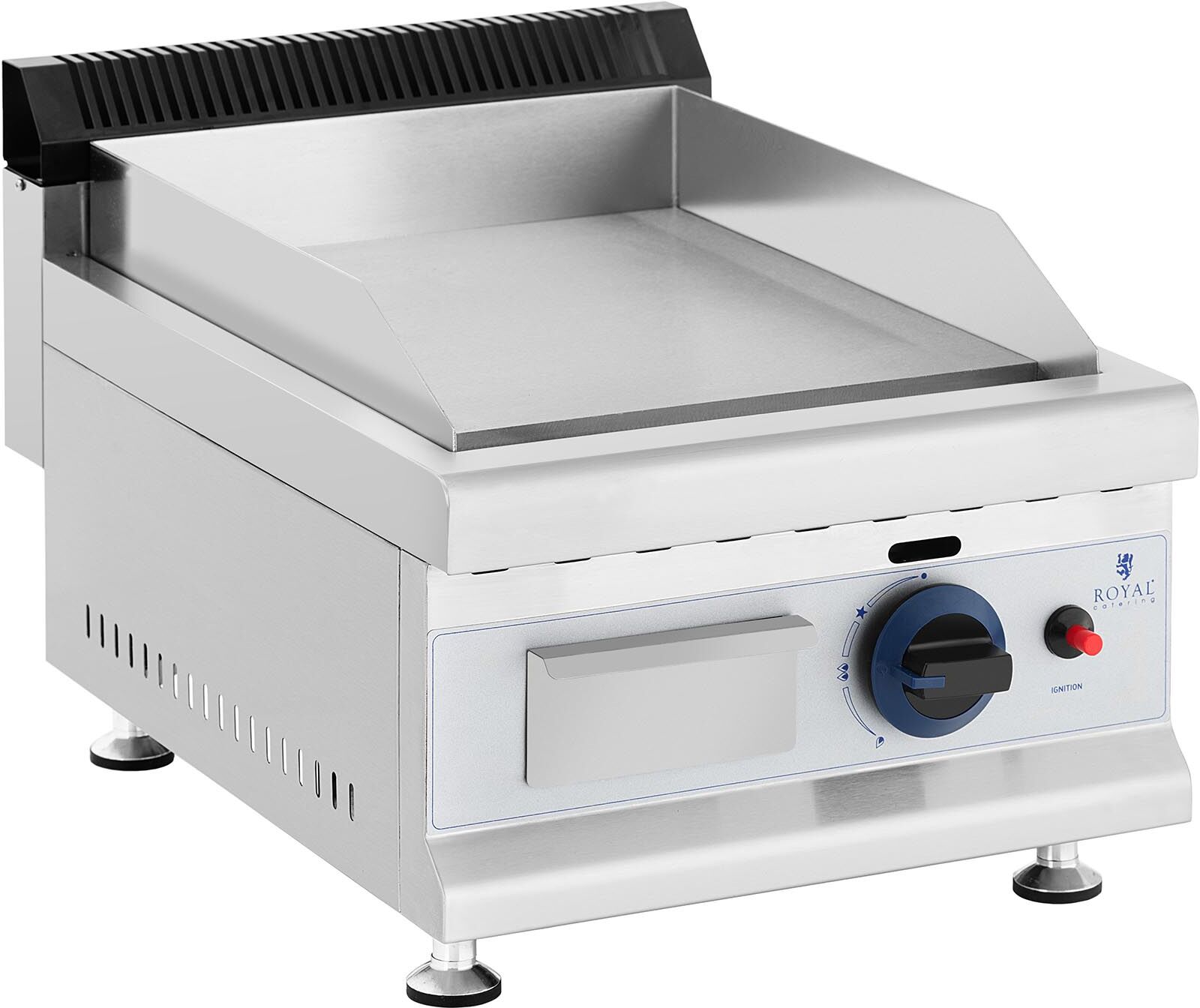 Royal Catering Gasgrill - 35 x 40 cm - glatt - 3.100 W - Erdgas - 0,02 bar