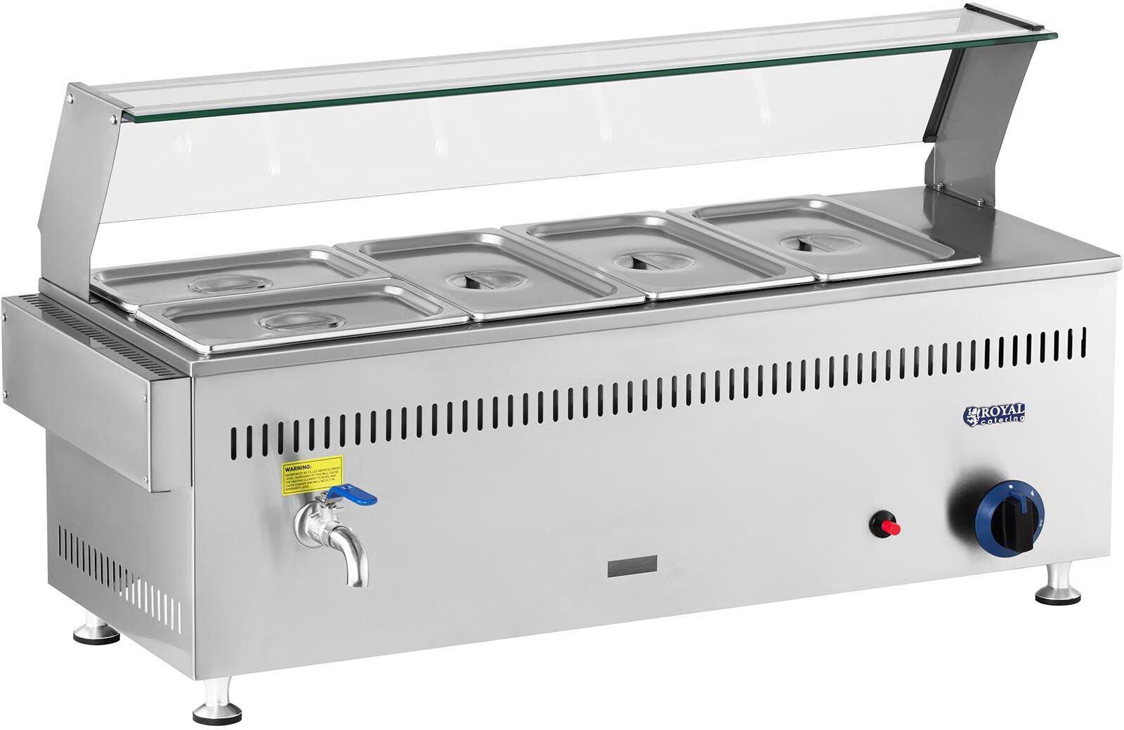 Royal Catering Gas Bain Marie - 3300 W - 5 GN