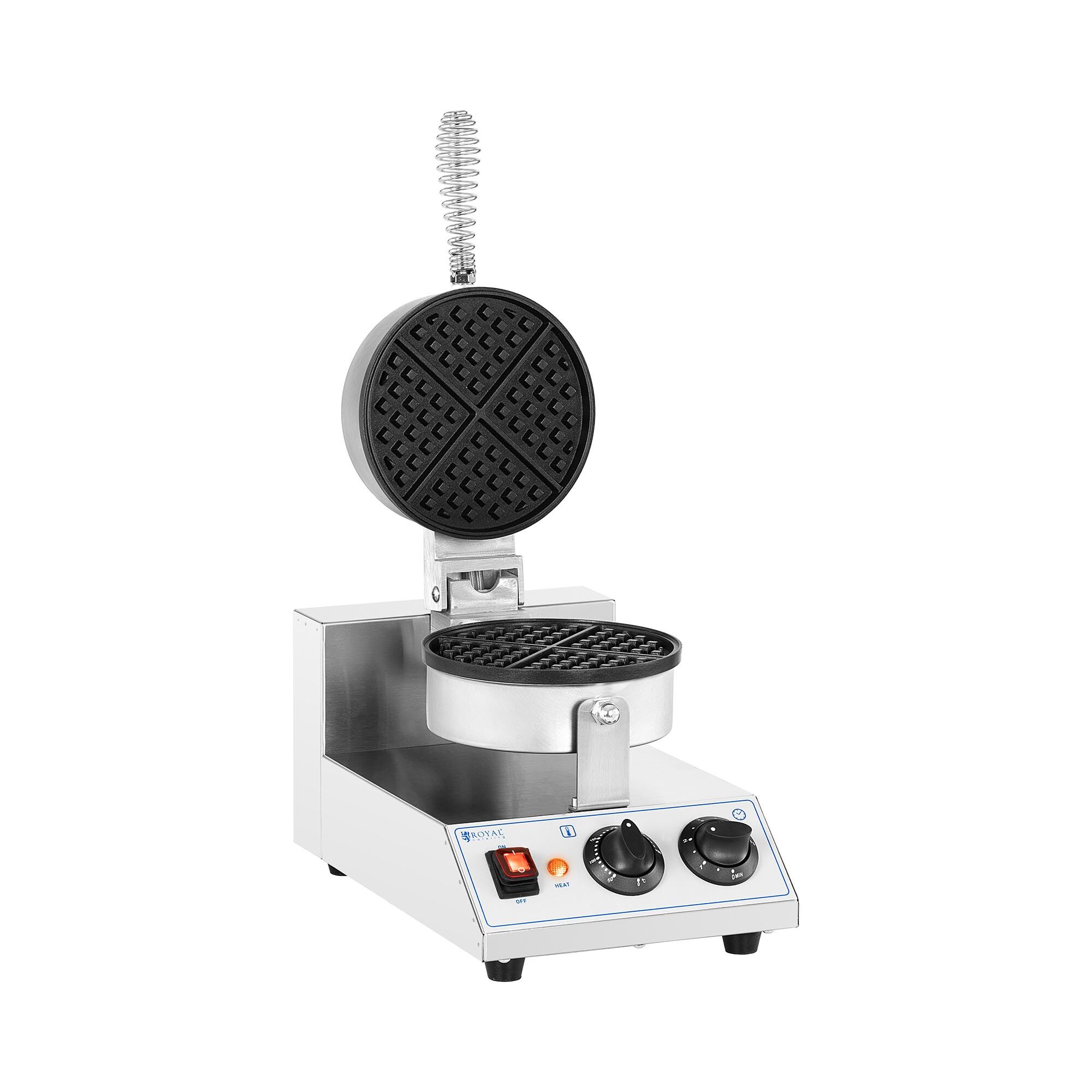 Royal Catering Waffeleisen - rund - 1.300 W