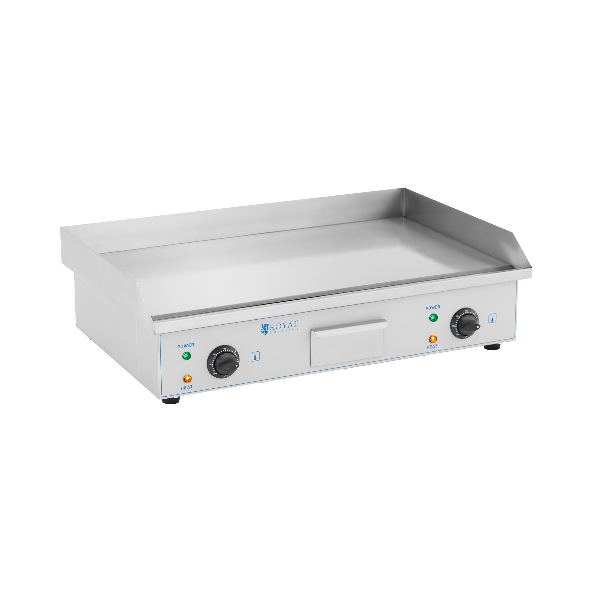 Royal Catering Doppel Elektro Grillplatte - 73 cm - Royal Catering - glatt - 2 x 2.200 W