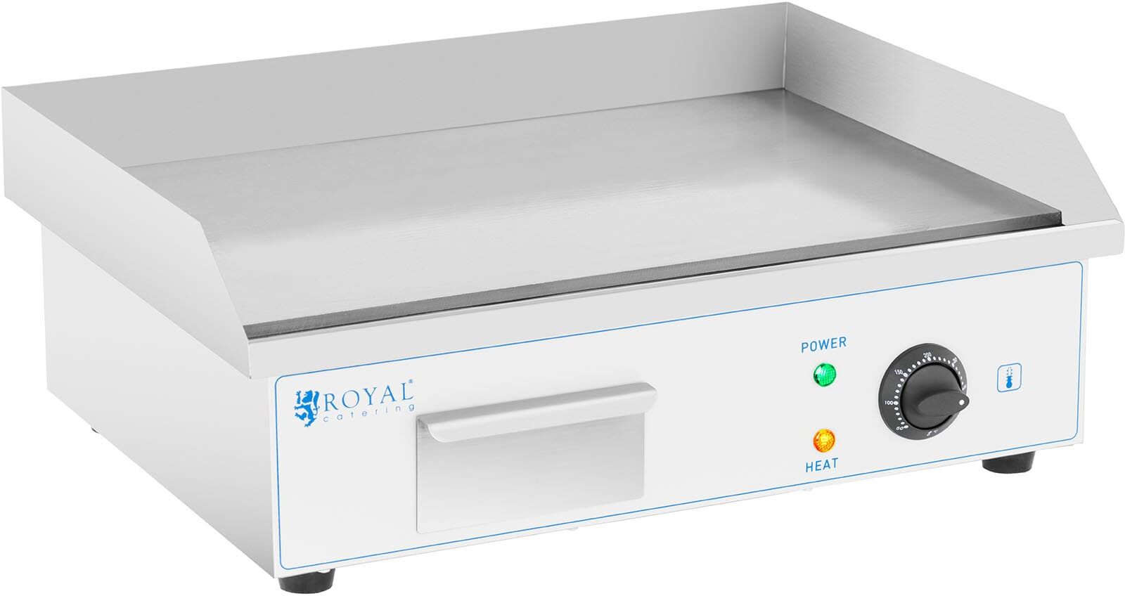 Royal Catering Elektro Grillplatte - 55 cm - Royal Catering - glatt - 3.000 W