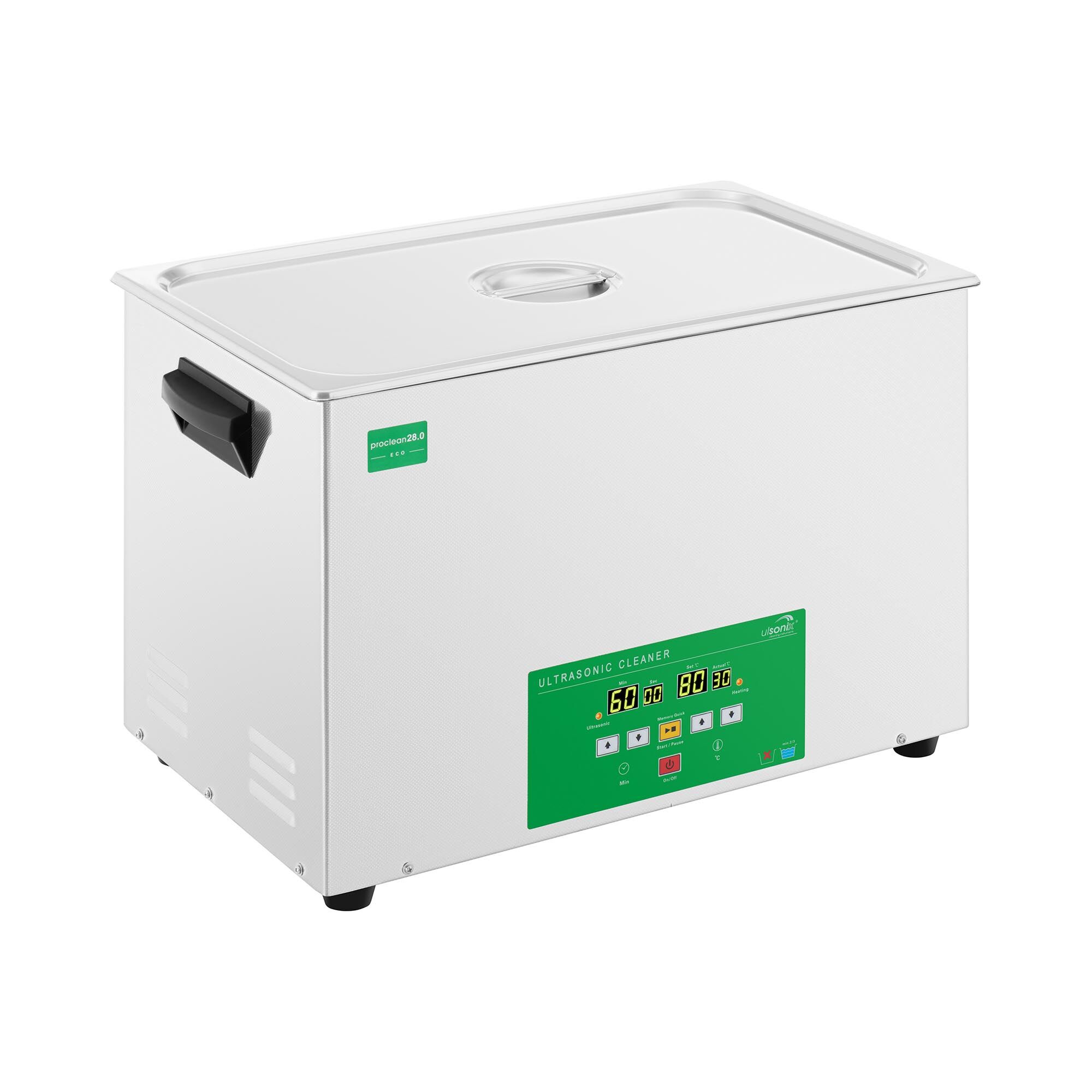 ulsonix Ultraschallreiniger - 28 Liter - 480 W - Memory Quick Eco