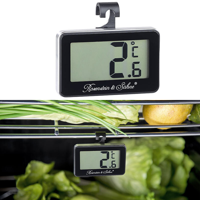 Rosenstein & Söhne Digitales Gefrier- & Kühlschrankthermometer