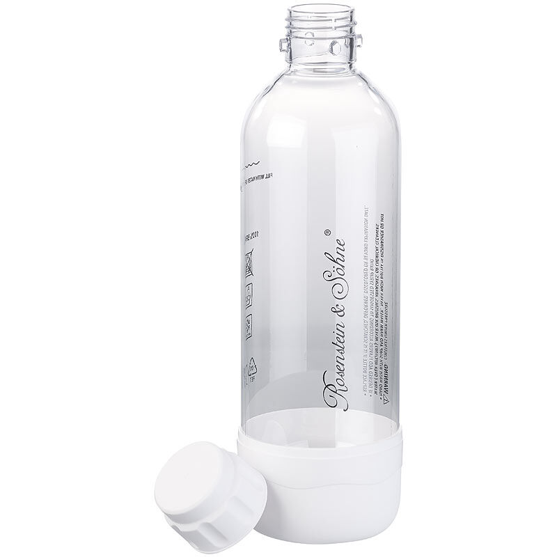 Rosenstein & Söhne PET-Flasche für Getränke-Sprudler WS-300.multi, 1 Liter, BPA-frei