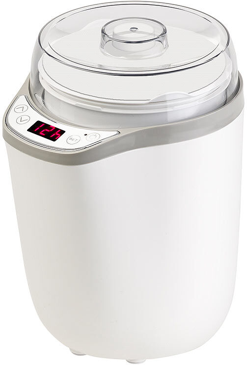 Rosenstein & Söhne XL-Joghurt-Maker für griechischen Joghurt, Naturjoghurt u.v.m., 1,8 l