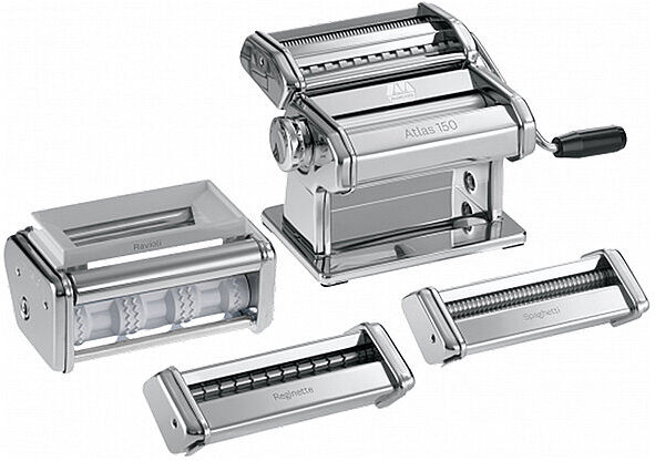 MARCATO Nudelmaschine mit Zubehör "Multipasta-Set" silber   GS-MULTIPAST