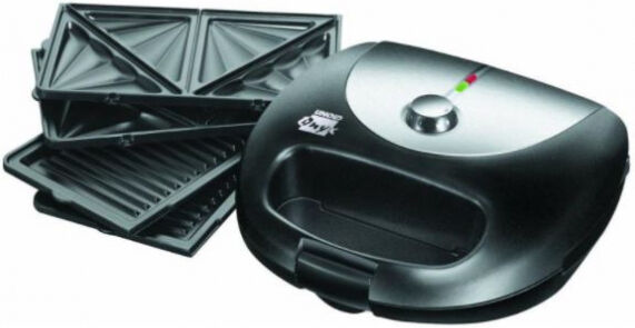 Unold 48356 - Kontaktgrill 1000 Watt - Multi 3 in 1 Onyx