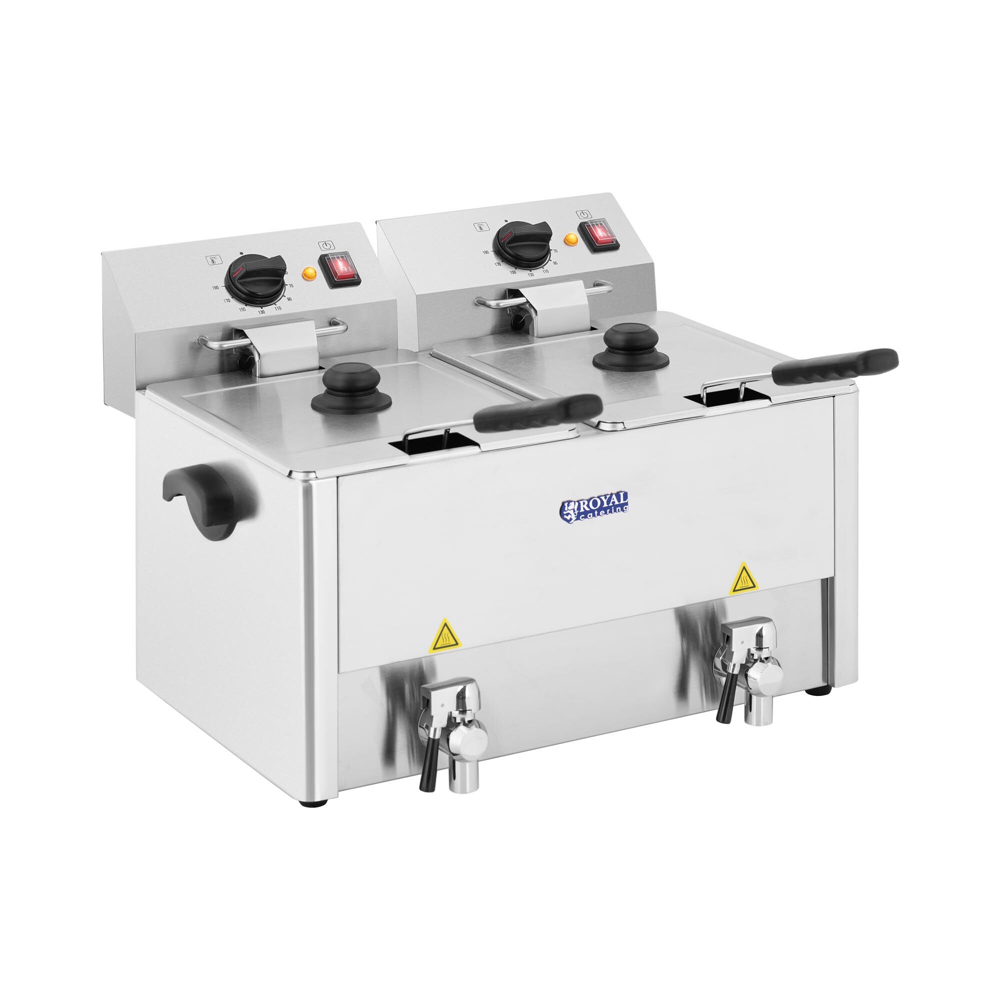 Royal Catering Fritéza - 2 x 13 litrů - EGO termostat RCEF 13D-EGO