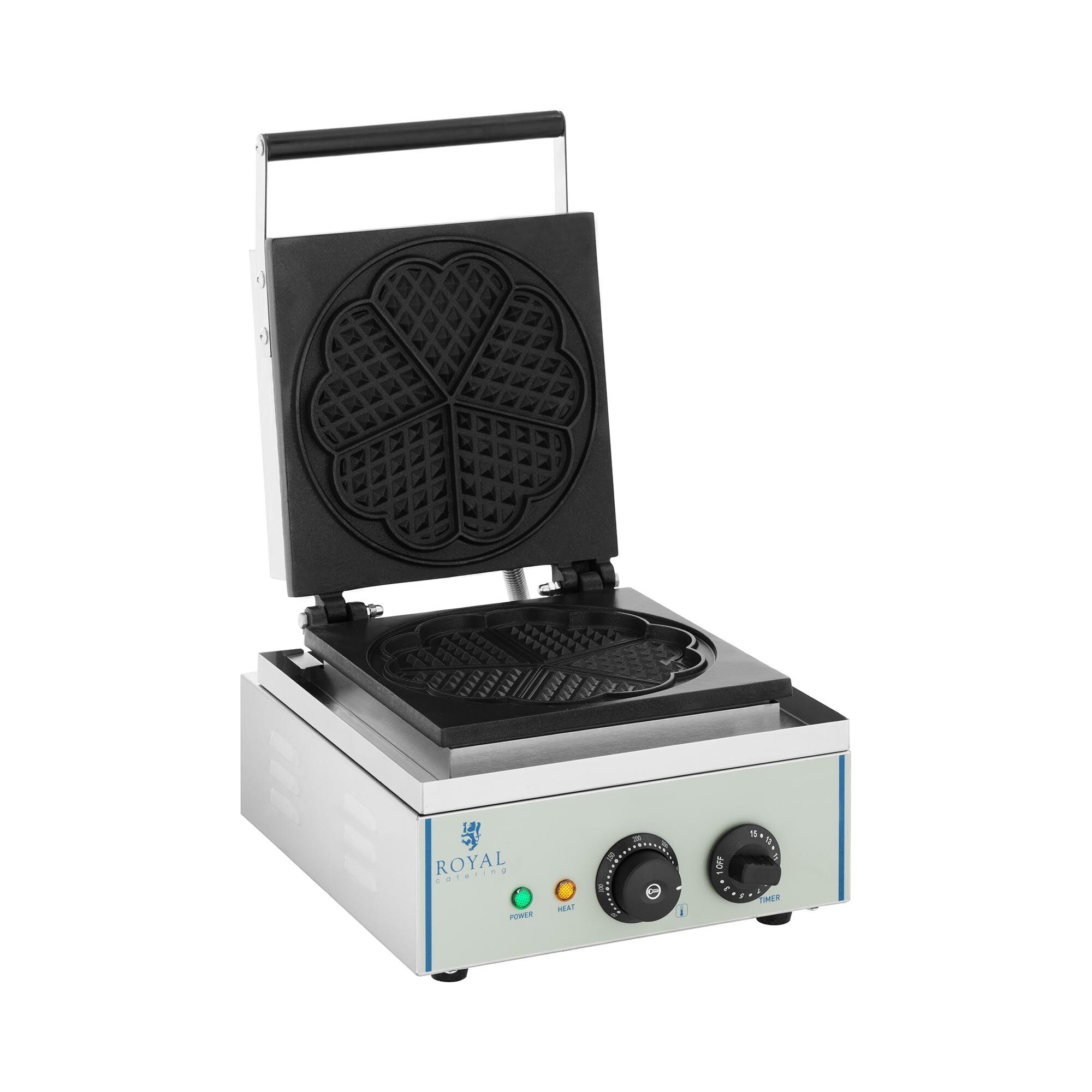 Royal Catering Waffeleisen mit 1.500 Watt - herzförmig 10010319