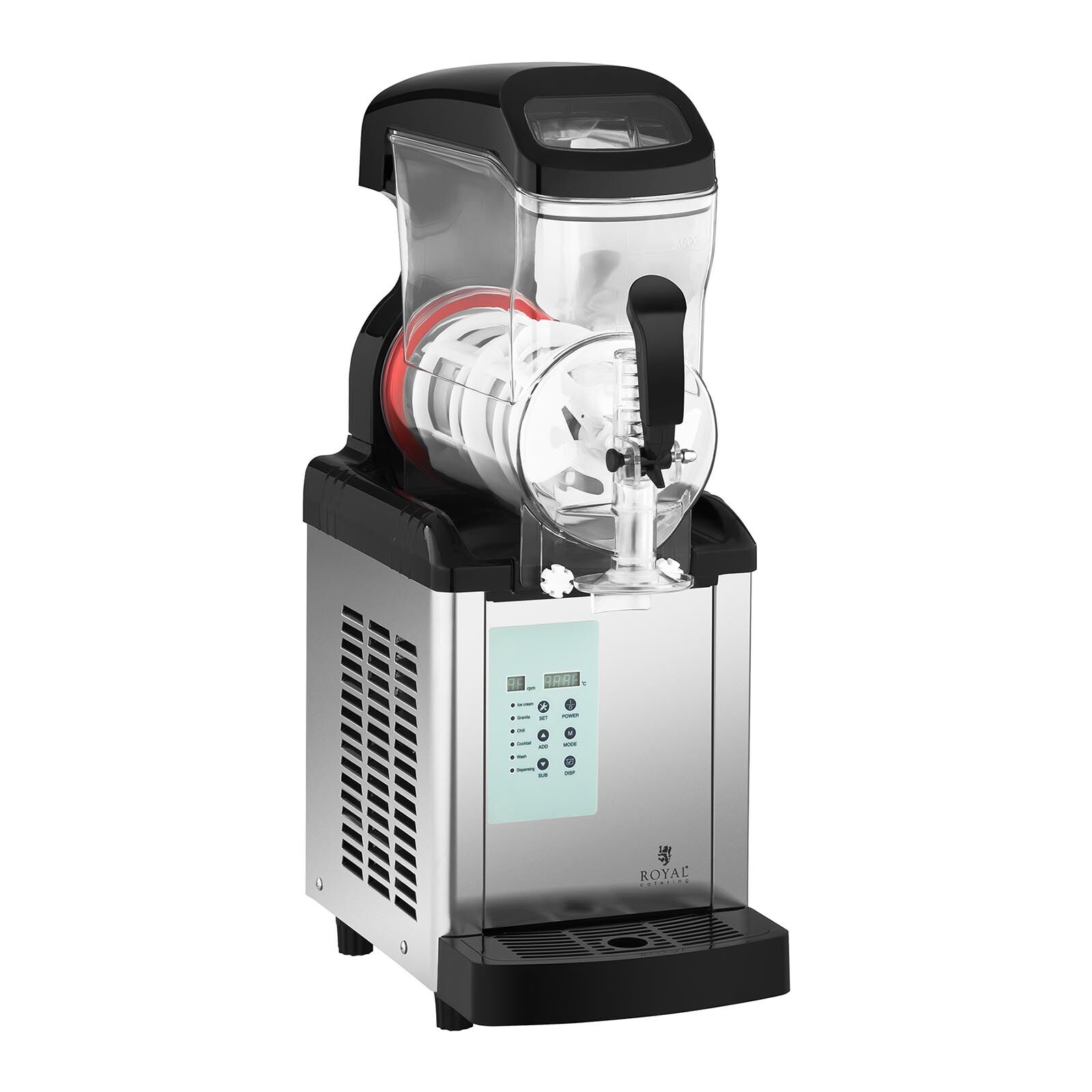 Royal Catering Slush-Maschine - 6 Liter - -20 °C Mindesttemperatur - Ice-Cream-Funktion 10011027