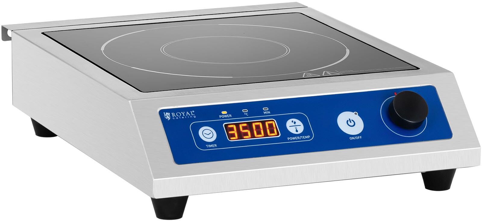 Royal Catering Induktionsplatte - 22 cm - 60 bis 240 °C - Timer 10011745