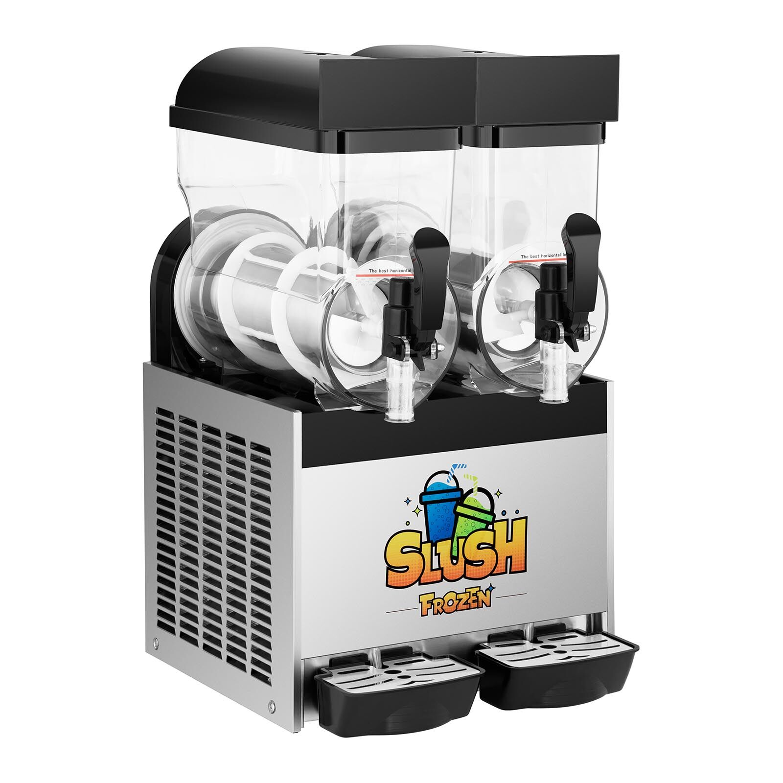 Royal Catering Slush ice-maskine - 2 x 15 liter - LED