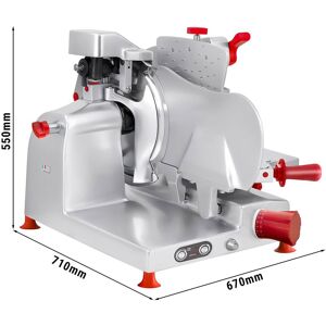 GGM Gastro - BERKEL Trancheuse Domina comme coupeuse verticale - 300 Watt - Couteau : Ø 350mm - Avec bras de serrage Argent