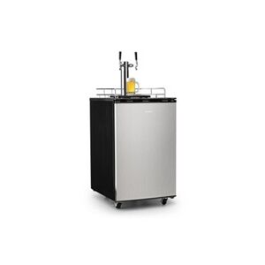 KLARSTEIN Big spender double tireuse à bière mobile & réfrigérateur pour fût -1 à 3°c - 50l max. - gris - Publicité