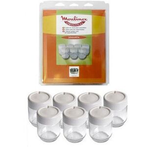 Lot de 8 Pots avec Couvercles Yaourtiere Severin 3517