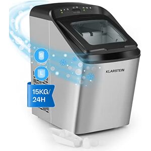 KLARSTEIN Machine a Glacons pour la Maison, Capacité de 2,9L, Fabrique Rapidement Jusqu'à 15kg de Glacons en 2 Tailles Différentes, Machine à Glaçons, Ice Maker avec Commandes Tactiles, Autonettoyante - Publicité