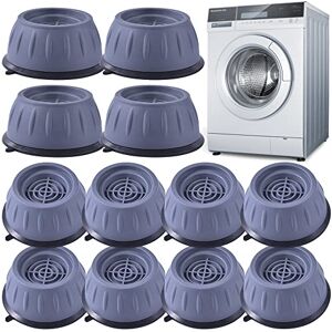 4 Pièces Patins Anti Vibration Tampon À Pied Machine À Laver Linge Universel  Pieds Stabilisateur Piédestal, Tapis Antidérapant Amortisseur Antidérapant  Absorption des Chocs pour Machine à Laver 