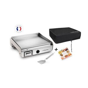 Plancha Lagrange 2300 W Pro Mineral Argent avec livre spatule et housse Minéral - Publicité