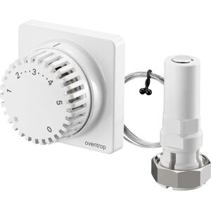 Oventrop thermostat 1012275 28.7 degres C, avec position zero, d'un tube capillaire 2 m, blanc