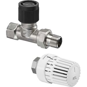 Oventrop limiteur de temperature de retour Oventrop 1028464 DN 15, vanne de retour et thermostat Uni RTLH