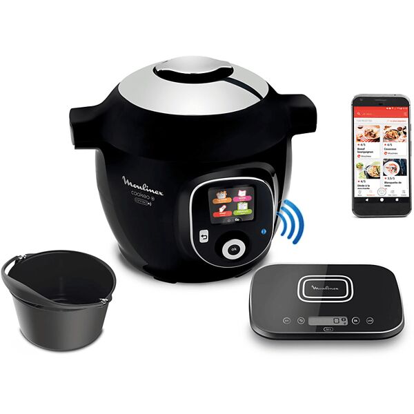 moulinex cookeo grameez ce8598 multicooker, 1600 w, capacità ciotola 6 l, nero