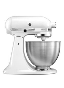 KitchenAid Classic mixer-keukenrobot 4,3 liter 5K45SSEWH - Wit - Wit