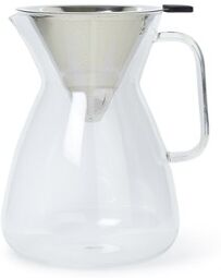 Luigi Bormioli Accademia pour-over koffiemaker met filter 1 liter - Transparant