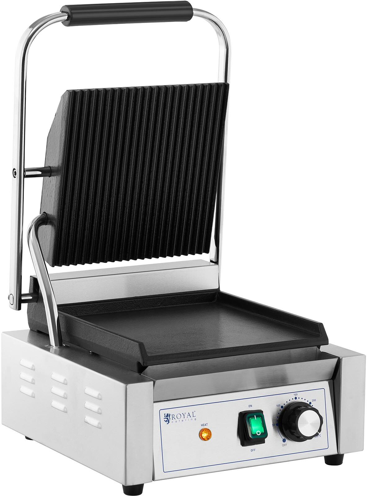 Royal Catering Contactgrill - Ribbed + Flat - Royal Catering - 1800 W RCPKG-1800-M