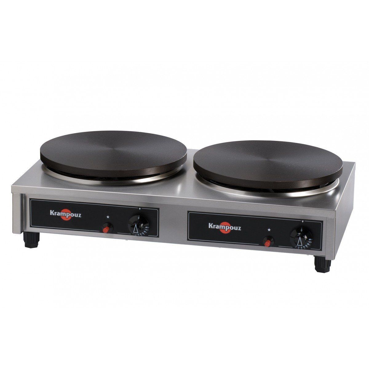 Krampouz Crepes bakplaat Krampouz, rond, Gas, 2x35Øcm, 75x39,1x19,5(h)cm 2x6000W