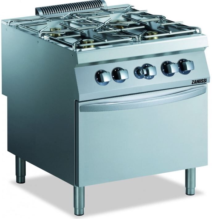 Zanussi Gasfornuis, EVO900 GH9/4FULBS03, B80xD93xH85cm, Gas/50,5kW