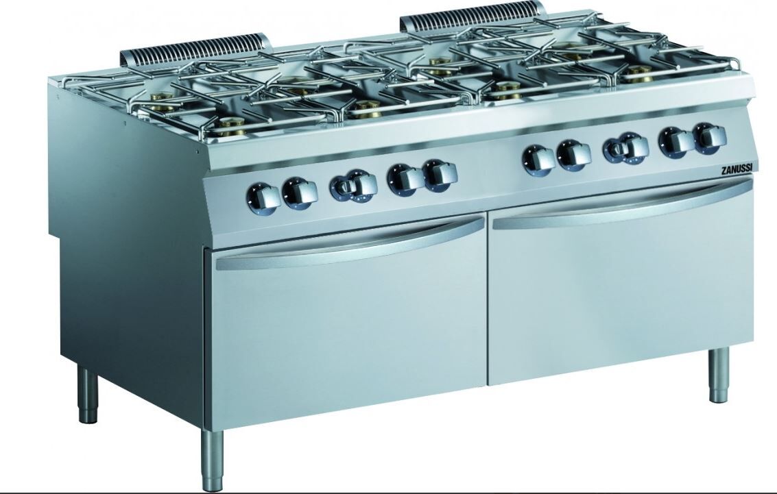 Zanussi Gasfornuis, EVO900 GH9/8F-2GB, B160xD93xH85cm, Gas/73kW