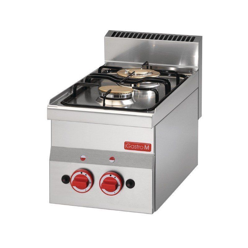 Gastro M Gaskooktoestel Gastro M, 2 branders, 30(b)x28(h)x60(d)cm, 6,1kW, aardgas