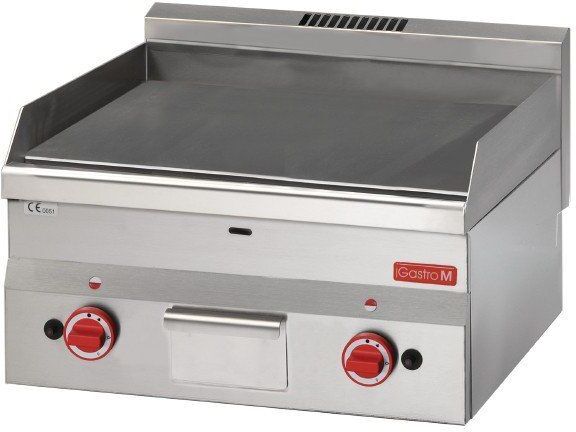 Gastro M Bakplaat Gastro M, gas, glad, PO, lekbak, 60(b)x28(h)x60(d), 10,4kW