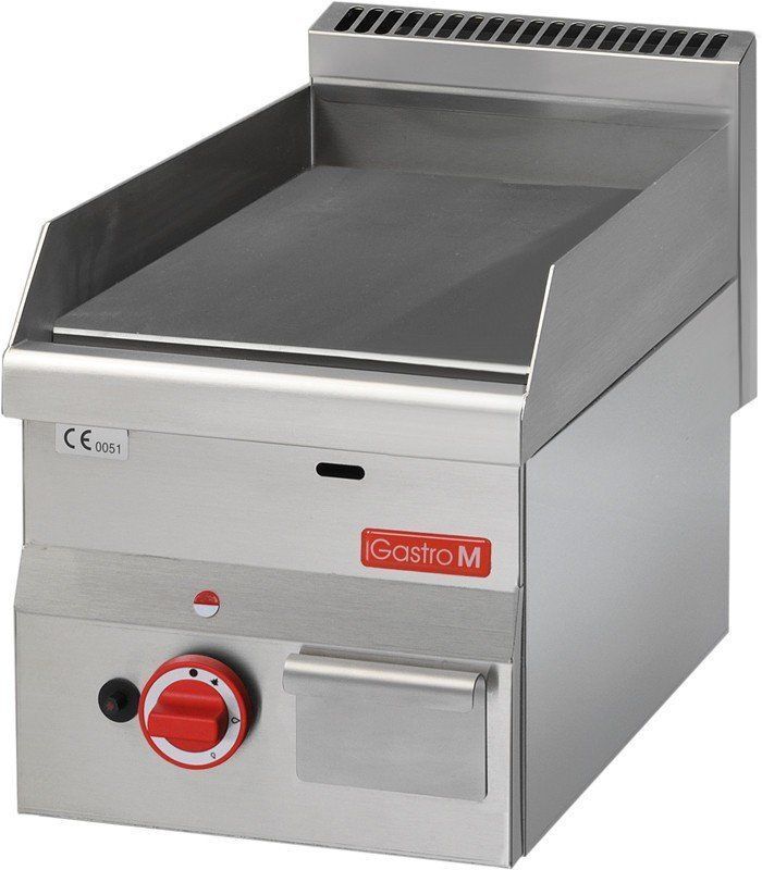 Gastro M Bakplaat Gastro M, gas, glad verchroomd, PO, lekbak, 30(b)x28(h)x60(d), 5,2kW