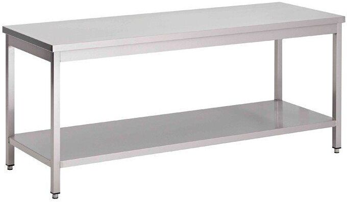 Gastro M RVS Werktafel Gastro M, onderblad, 120(b)x70(d)x85(h)cm