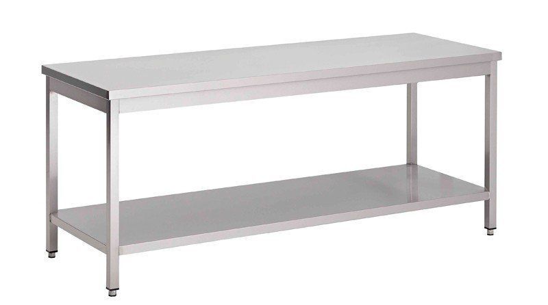 Gastro M RVS Werktafel Gastro M, onderblad, 160(b)x70(d)x85(h)cm