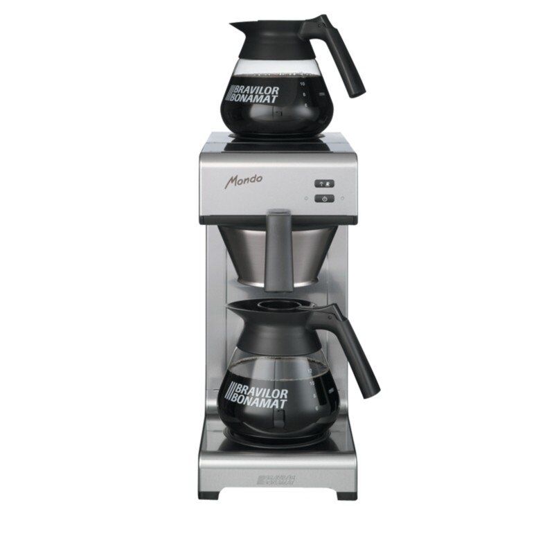 Bravilor Koffiezetapparaat Bravilor, 144kop/uur, inc 2 kannen, 2x1.7L, 22(b)x62(h)x36(d), 230V/2100W