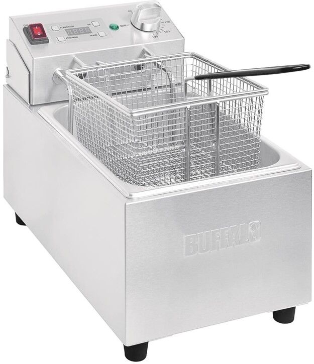 Buffalo enkele friteuse 5L met timer, 28,5(b)x45x(d)35,5(h)cm, 230V/2800W