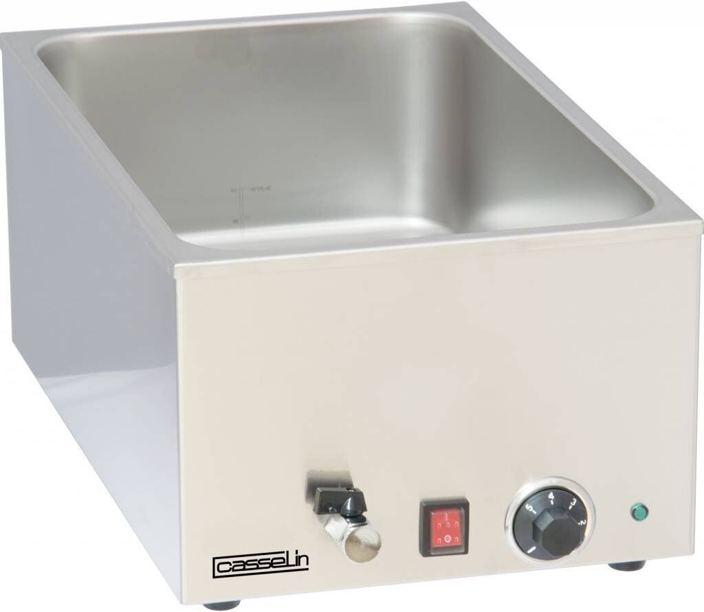 Casselin Bain Marie Casselin, GN 1/1, 150mm diep, 230V/1200W, met aftapkraan