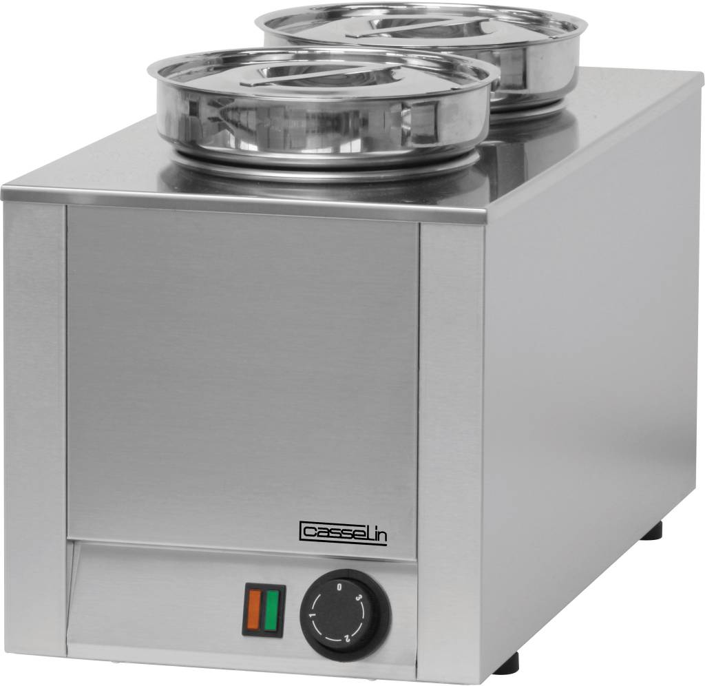 Casselin Hot Pot Casselin, dubbel, 2x4,5L, Droog verwarmd, 30x30x35(h)cm, 230V/400W